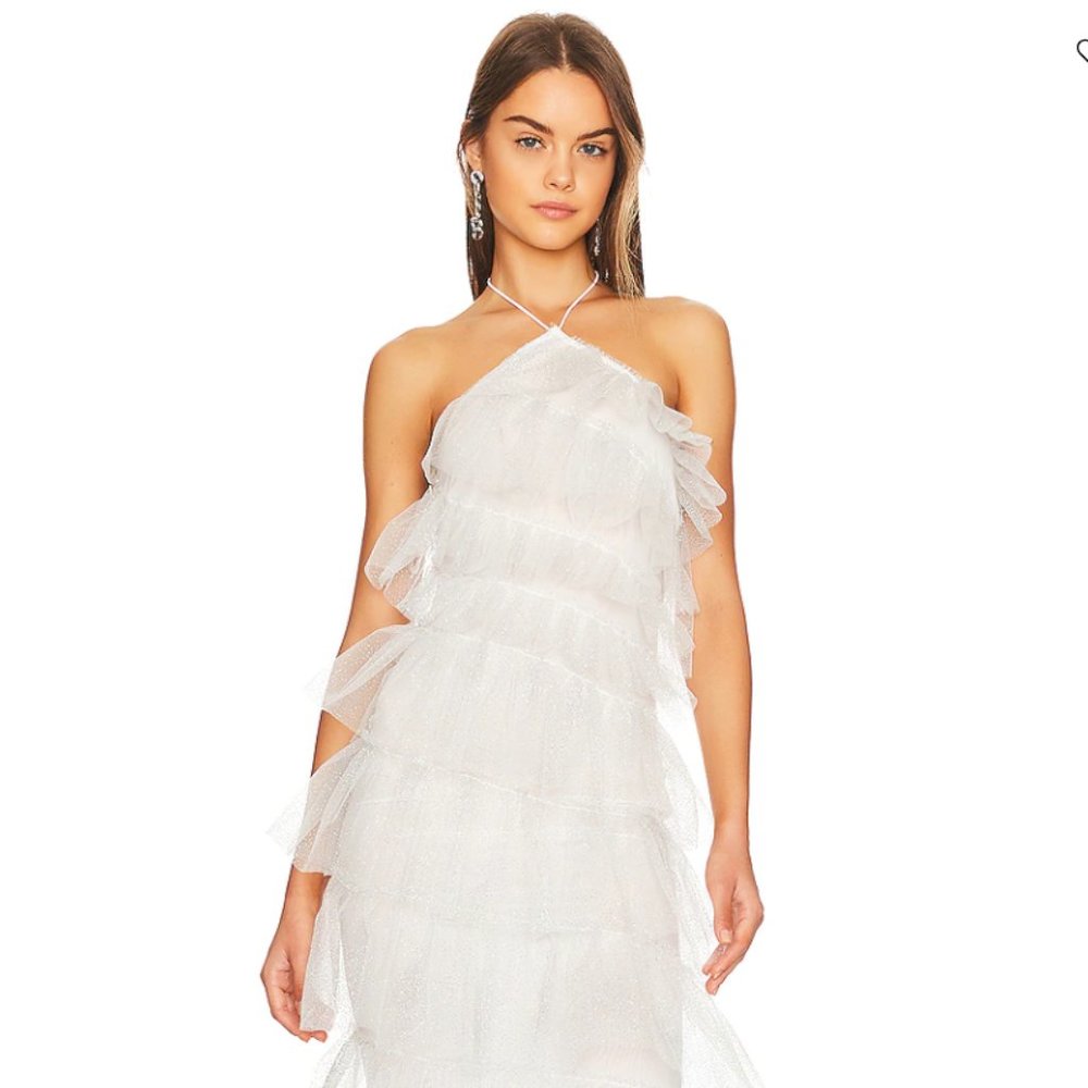 Henri The Bar Gown in Sparkle Blanc